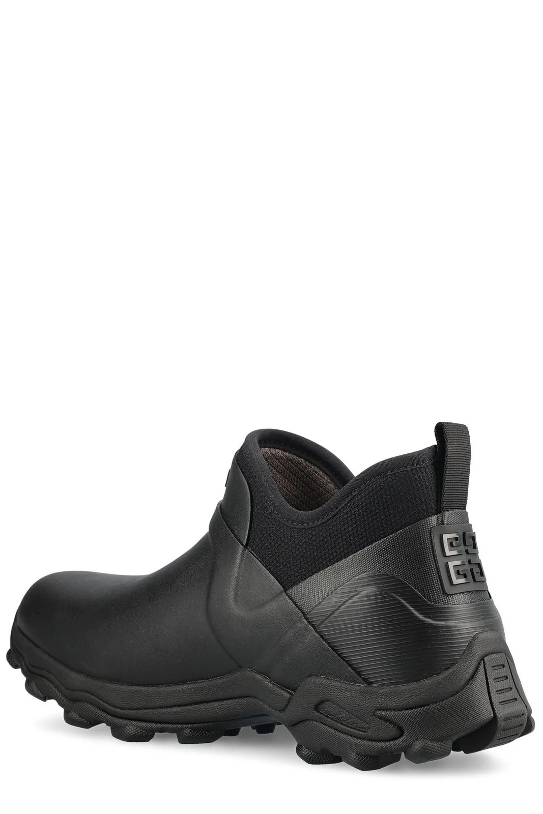 Givenchy Black Bogs Rubber Chelsea Boots In Multi