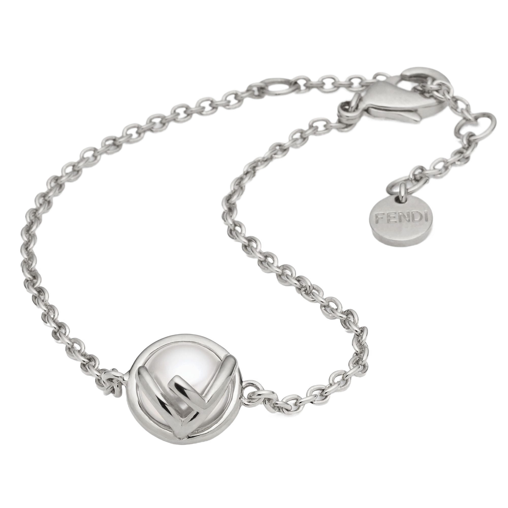 Fendi F Is Bracelet In White