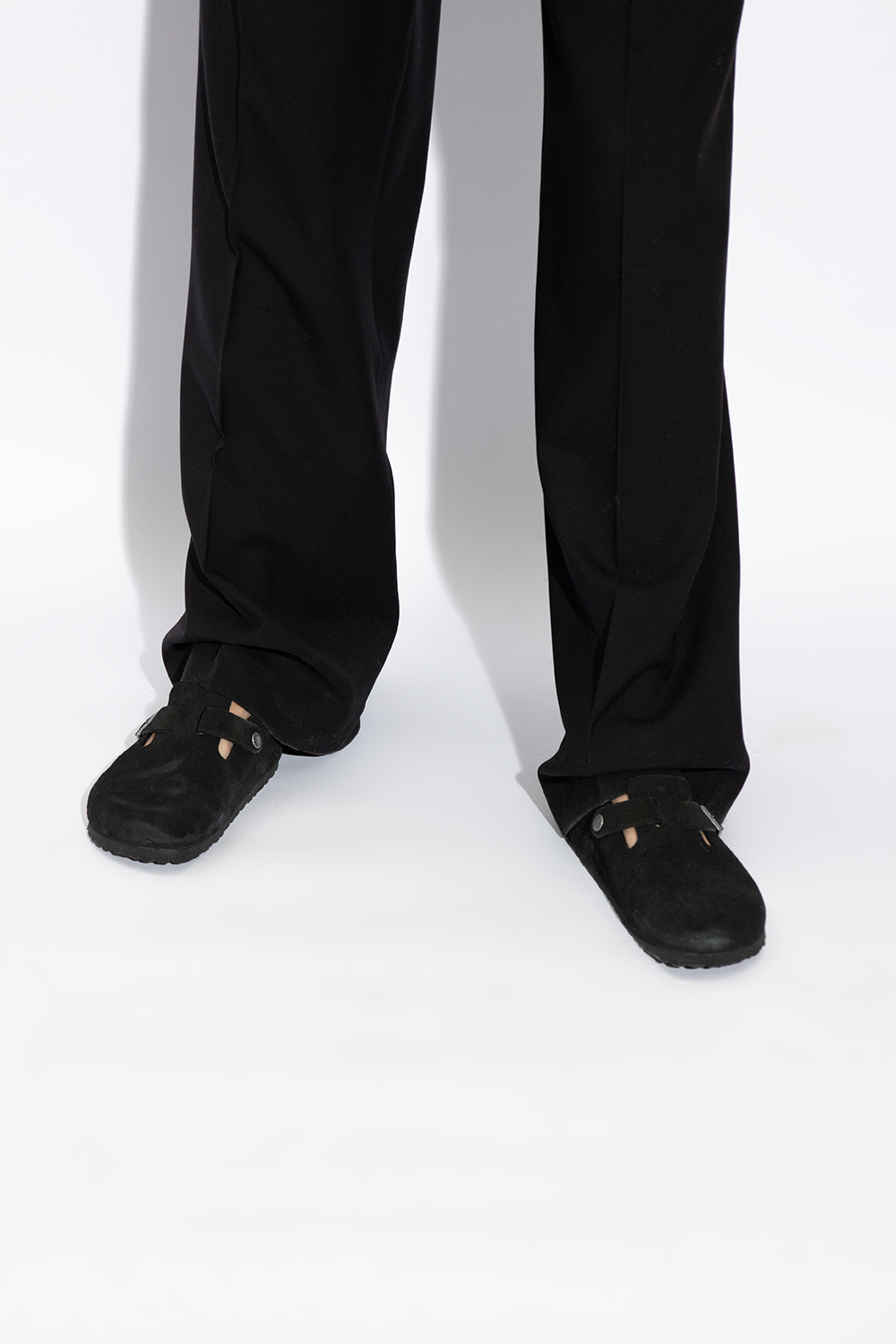Shop Birkenstock Boston Clogs In Black