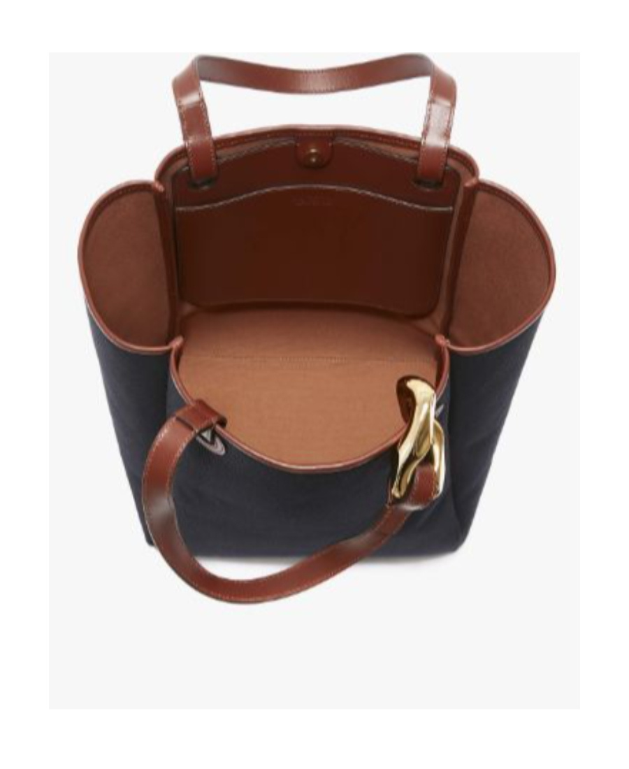 Jw Anderson Jwa Corner Canvas Tote Bag In Black