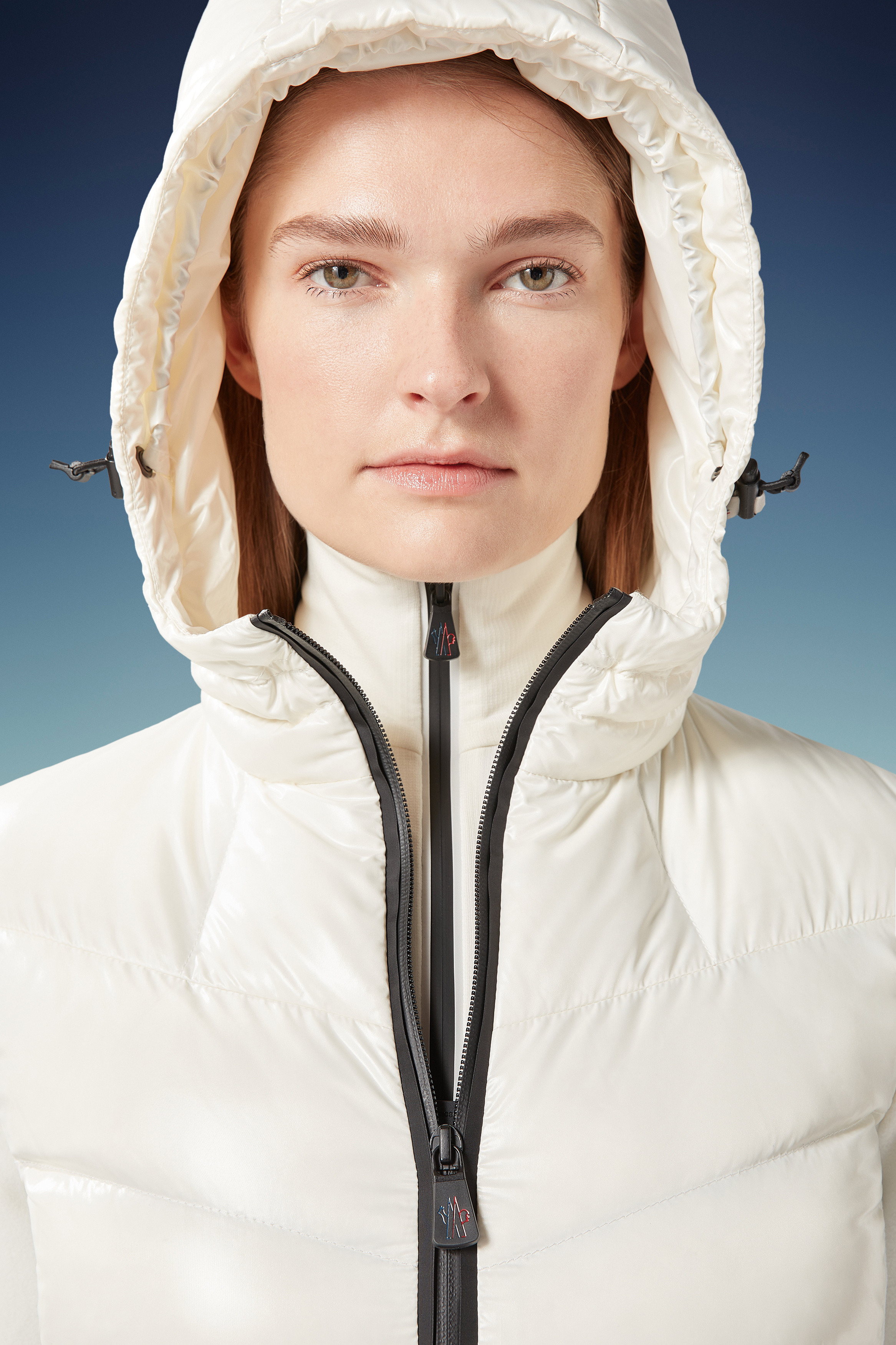 Moncler Quilted Down Front Cardigan In White