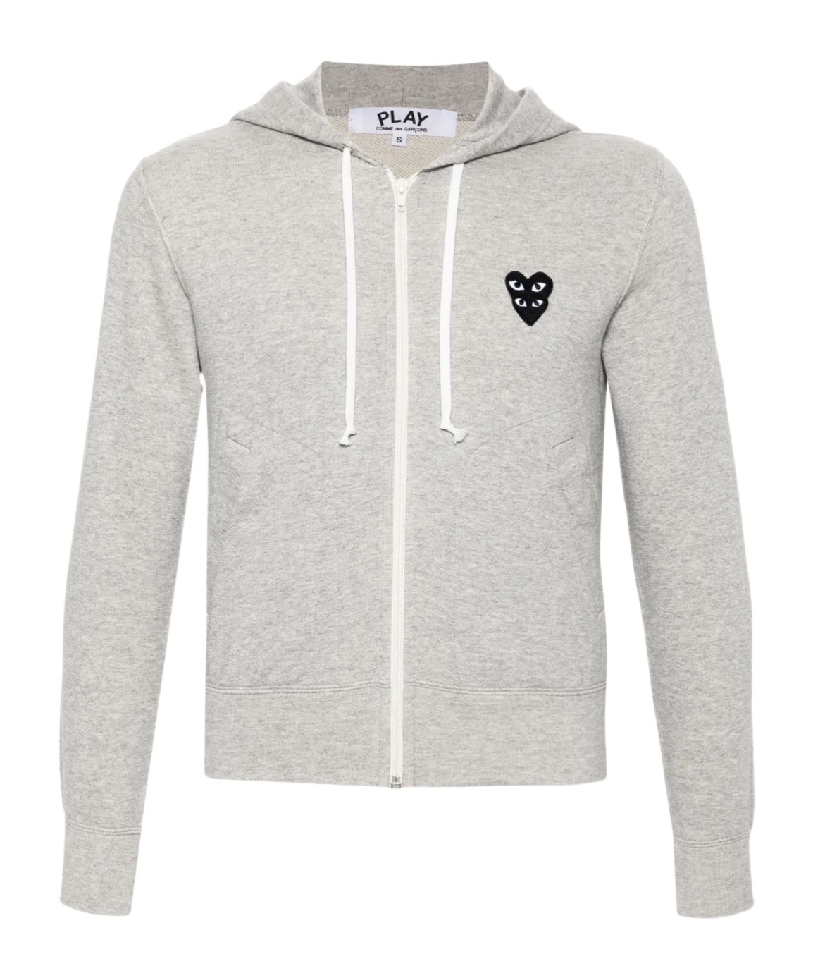 Comme Des Garçons Play Sweatshirt Double Black Emblem In Mulanghui