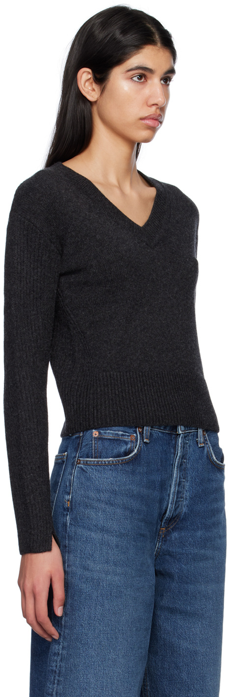 Rag & Bone Long-sleeved Sweater In Black