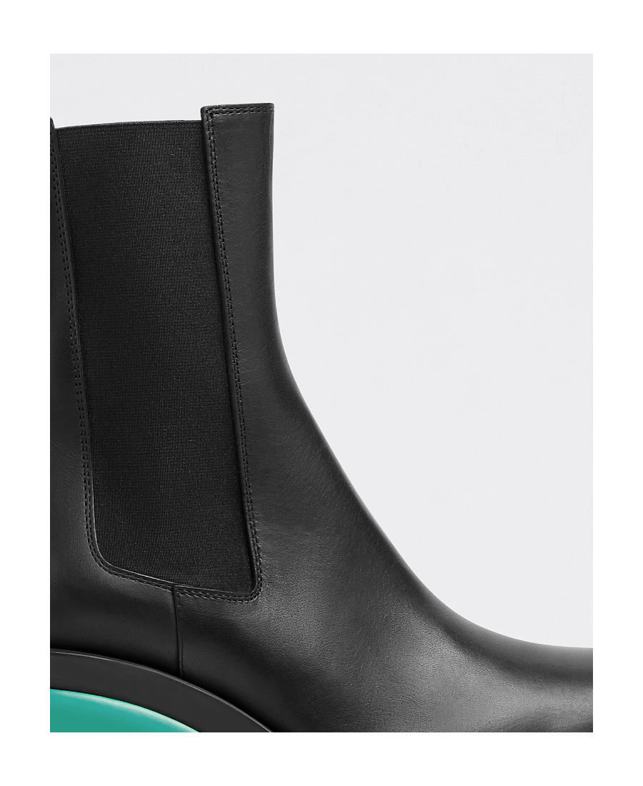 Bottega Veneta Woman Ankle Boots Black Size 10 Calfskin In Black