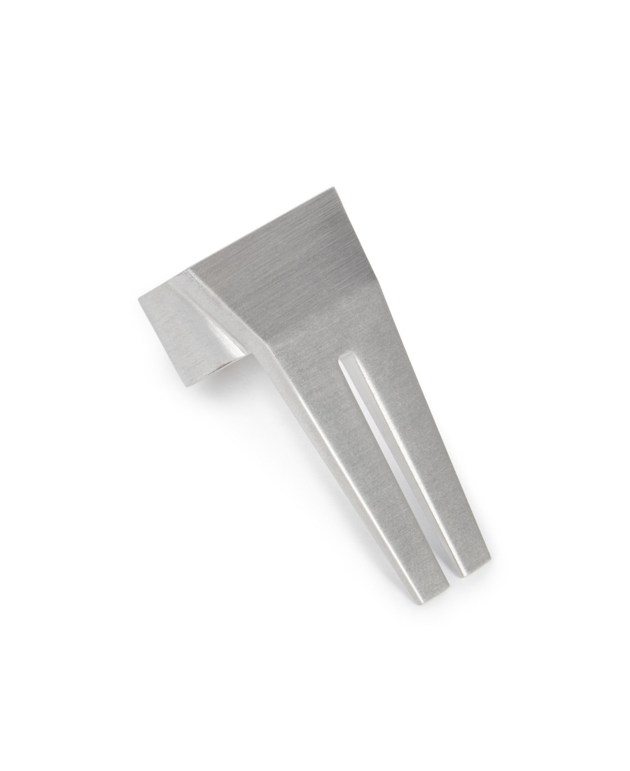 Rick Owens Open Trunk Ring In Gray