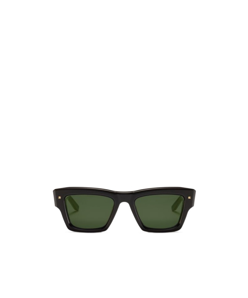 Valentino Logo Sunglasses In Green