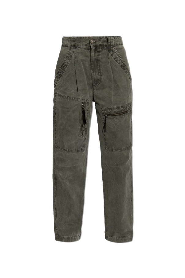 Isabel Marant Étoile Kanna Zip-detailed Trousers In Black