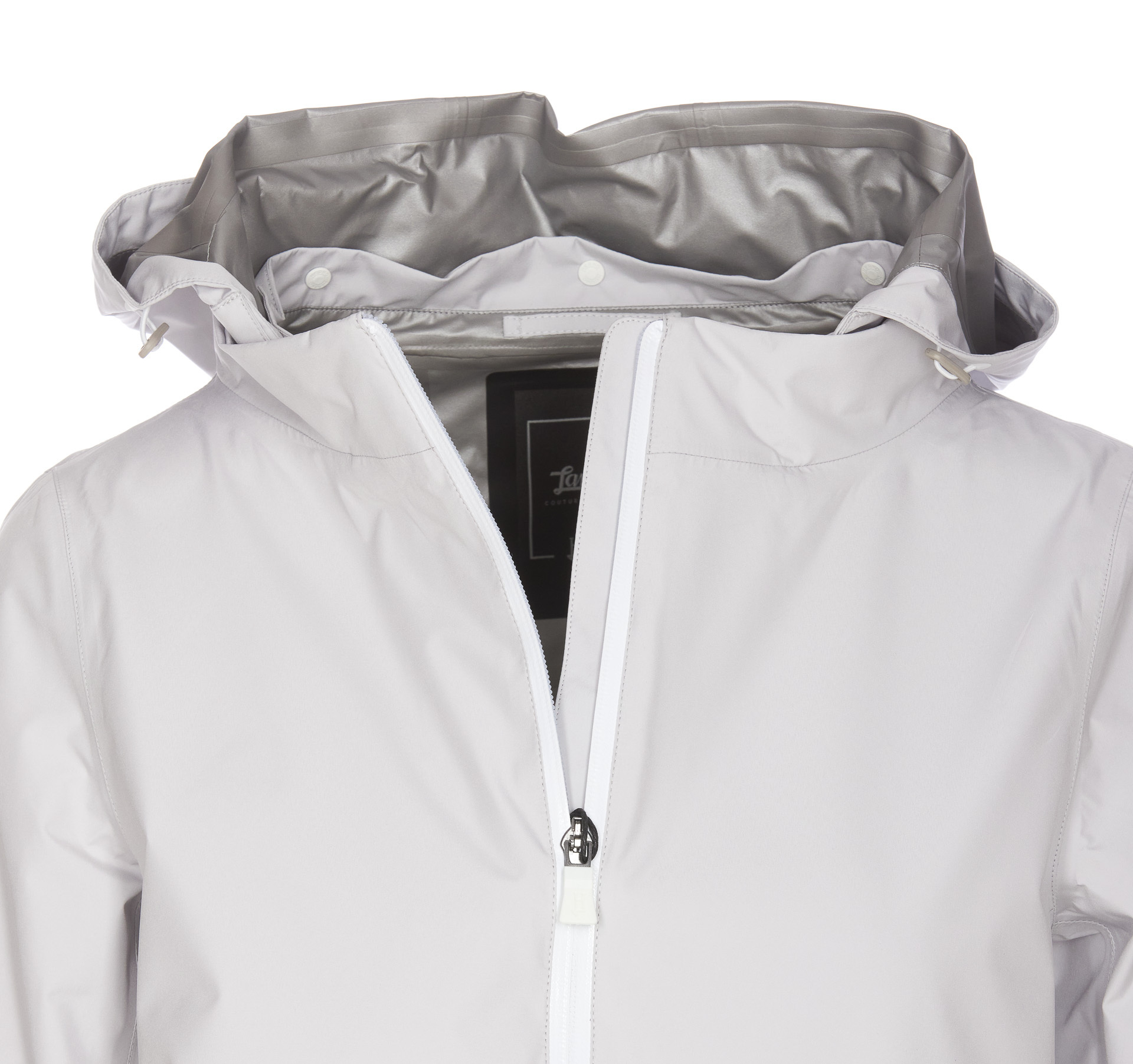 Herno Laminar Hooded Jacket In White