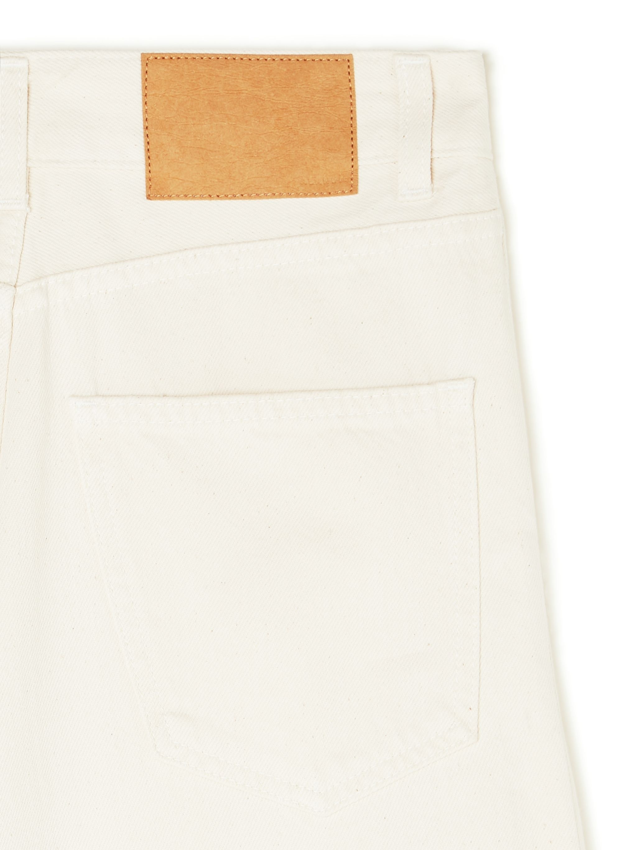 Alanui Bright Hues Wide Cotton Denim Jeans In Nude