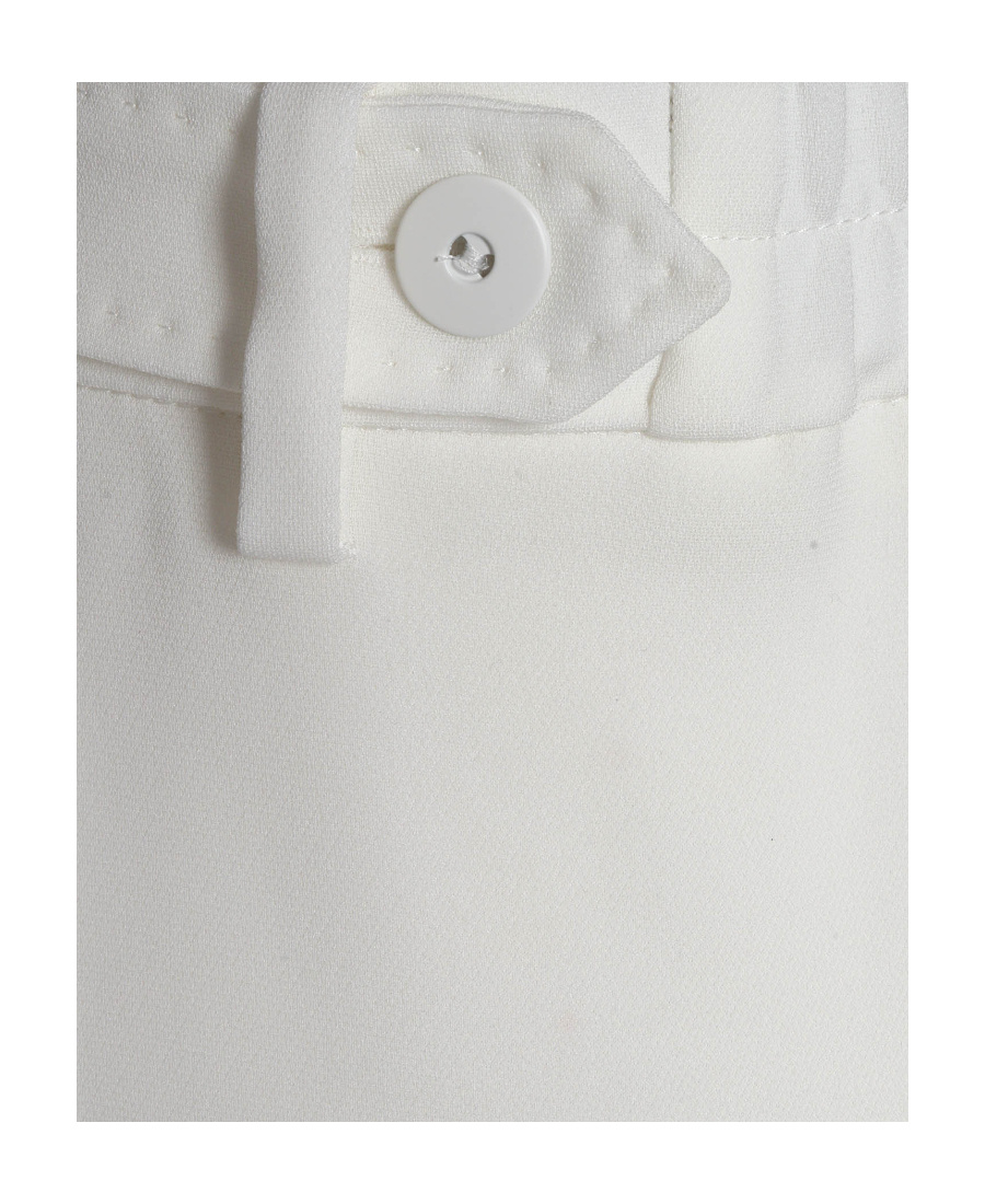 Max Mara Straight Slacks In White