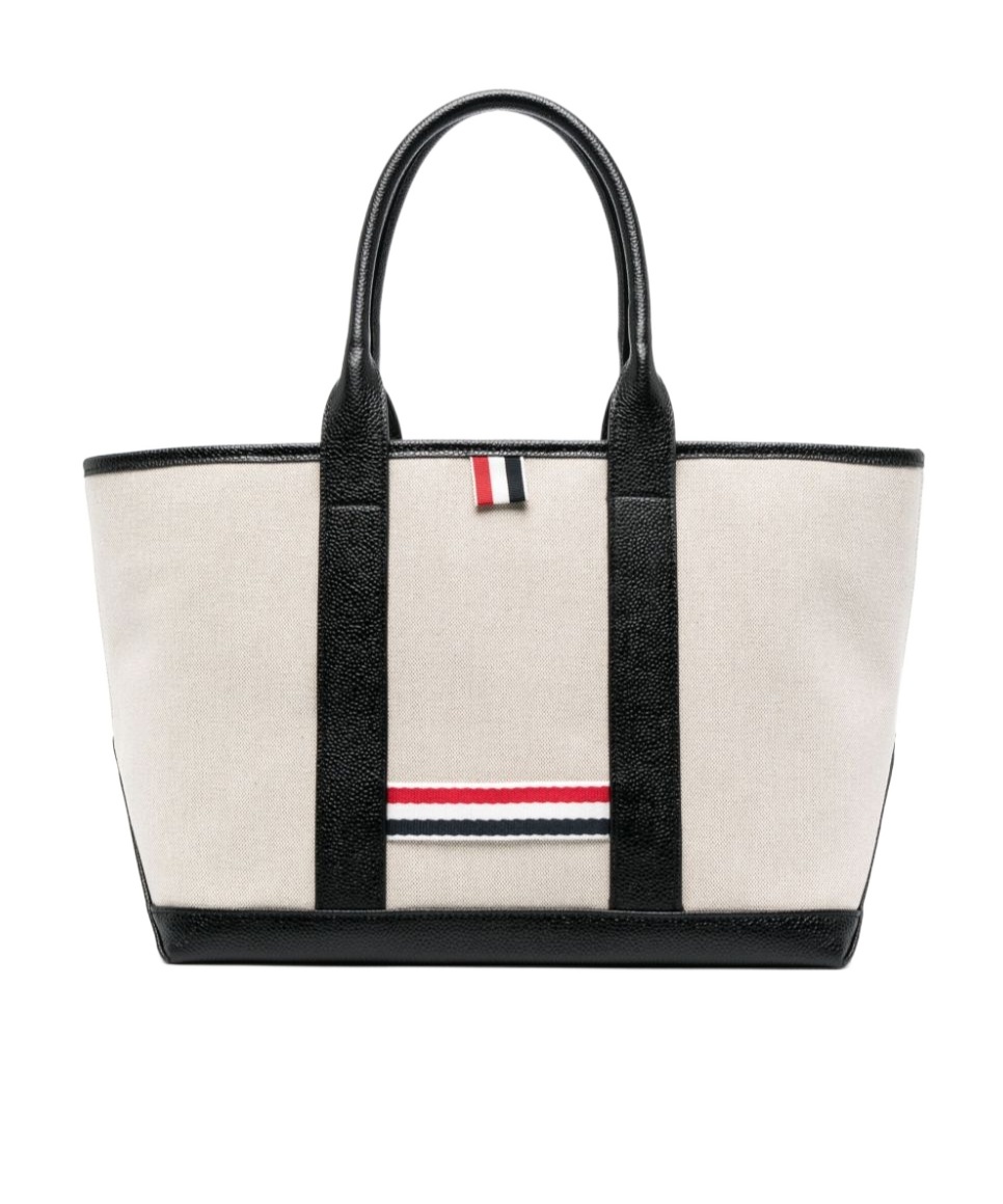 Thom Browne Rwb-stripe Tote Bag In Multicolor