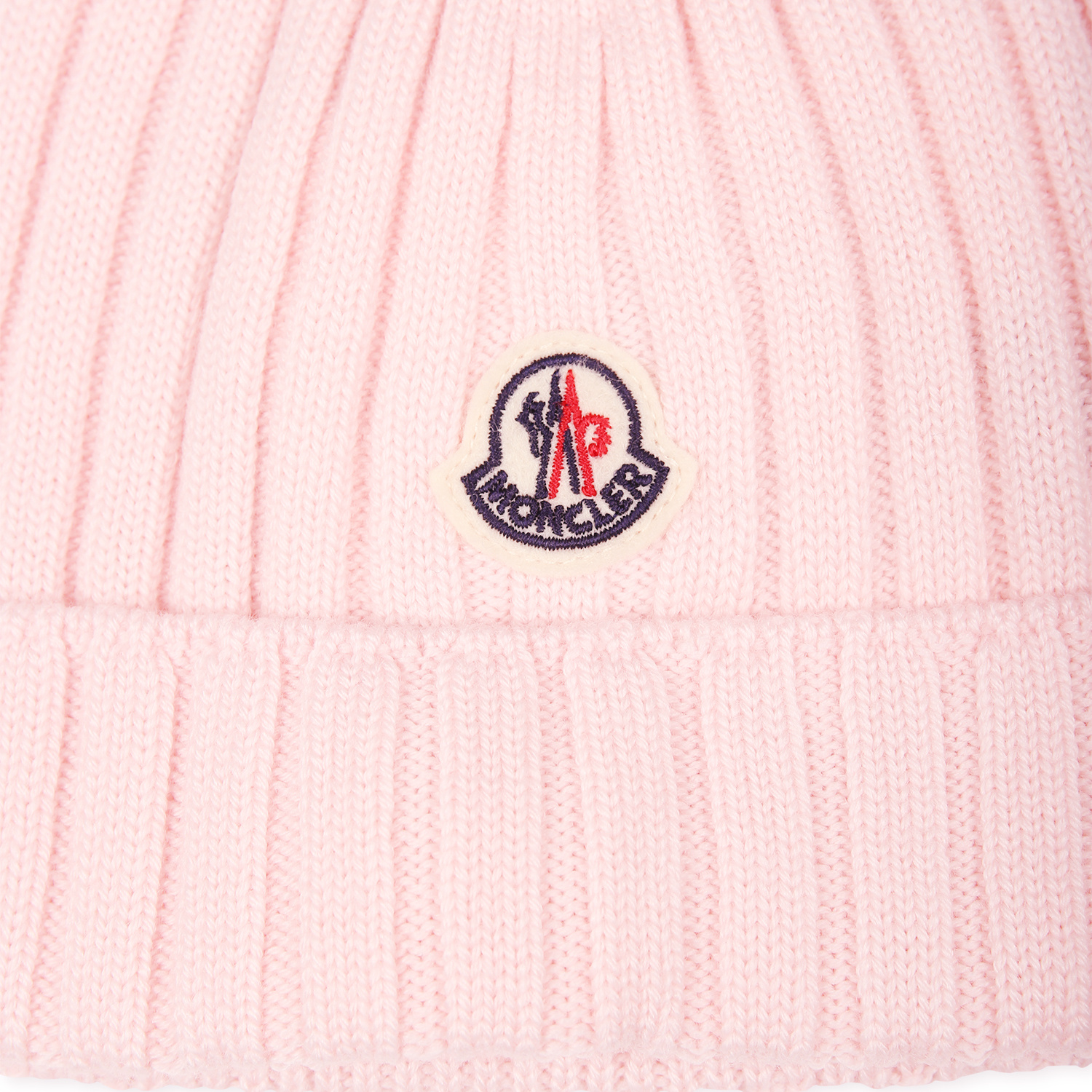 Moncler Wool Beanie In Pink