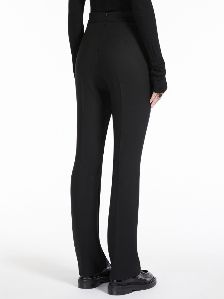 Shop Sportmax Straight-leg Tailored Trousers In Black