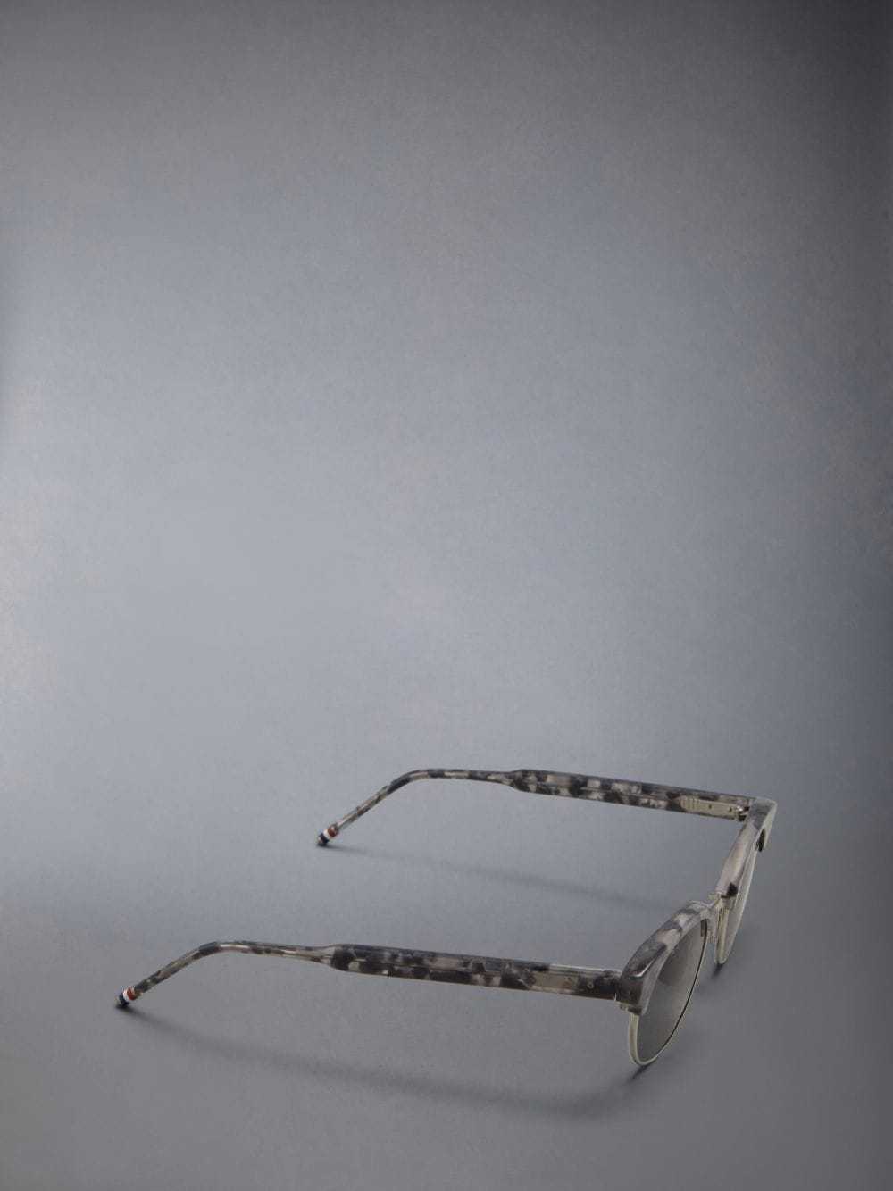 Thom Browne Eyewear Round Frame Sunglasses In Black