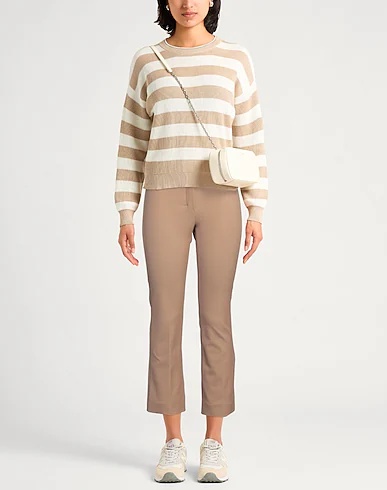 Max Mara Simple Bootcut Pants In Nude
