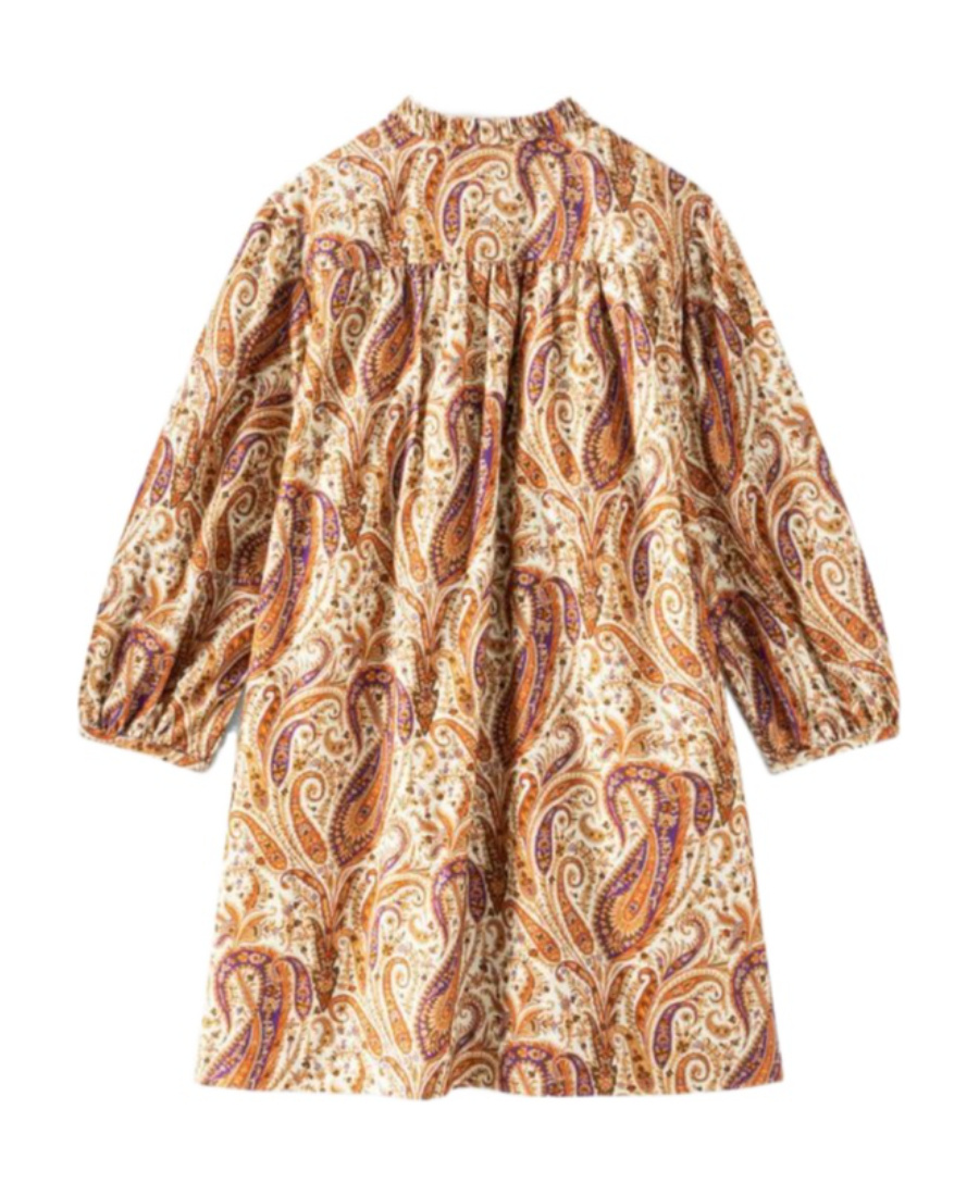 Bonpoint Printed Dress In Nude