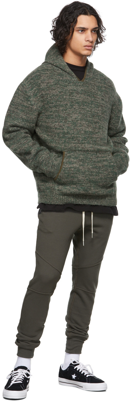 John Elliott Andres Knitted Hoodie In Black