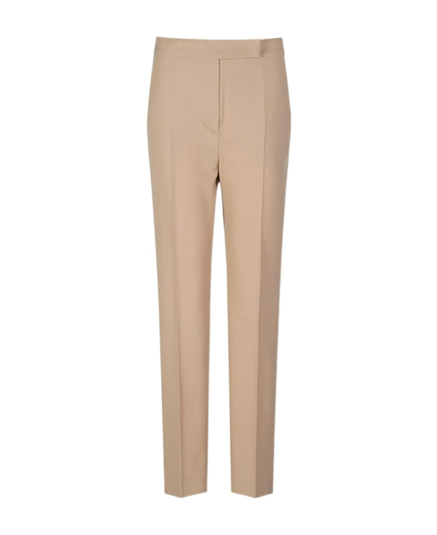 Max Mara Zemona Wool Casual Pants In Nude