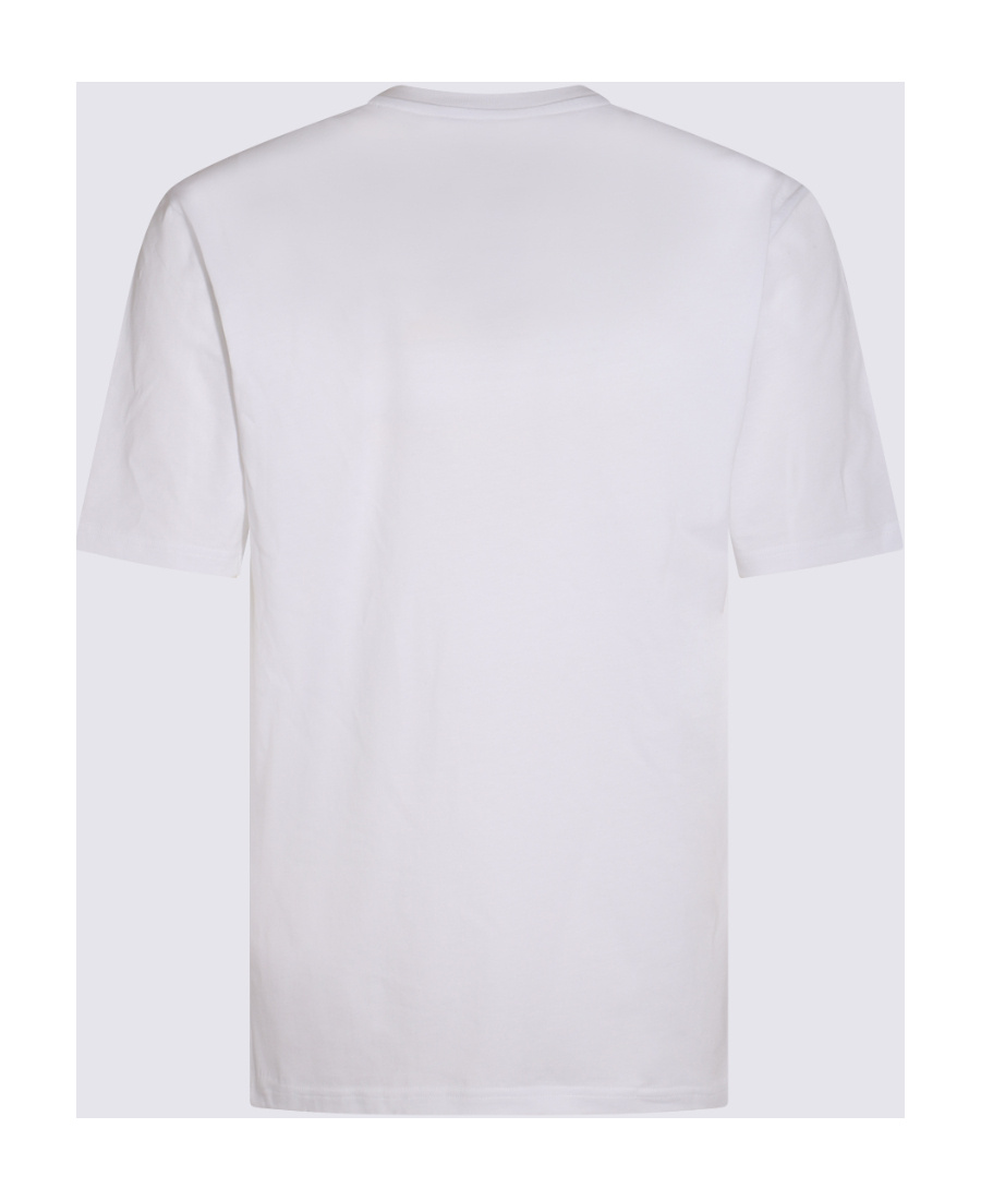Moschino Cotton T-shirt With Logo Print In White