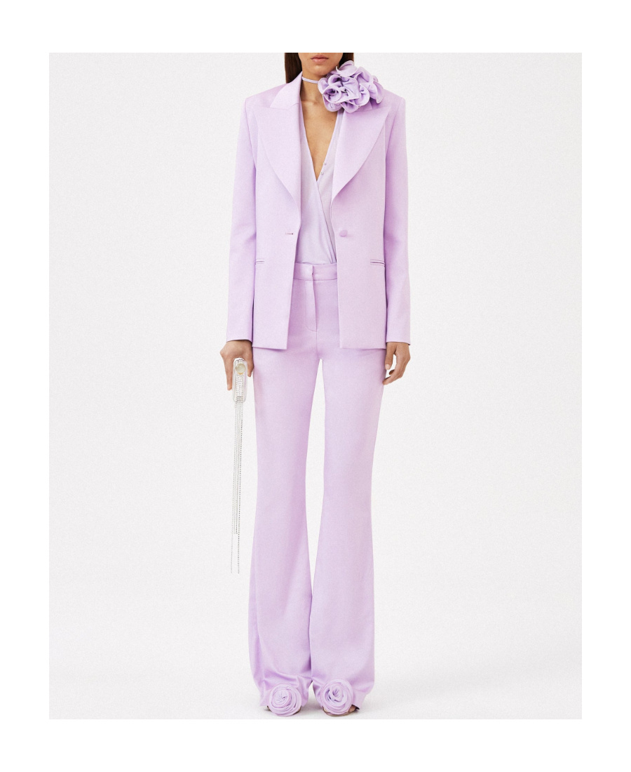 Magda Butrym Single-button Suit Jacket In Purple