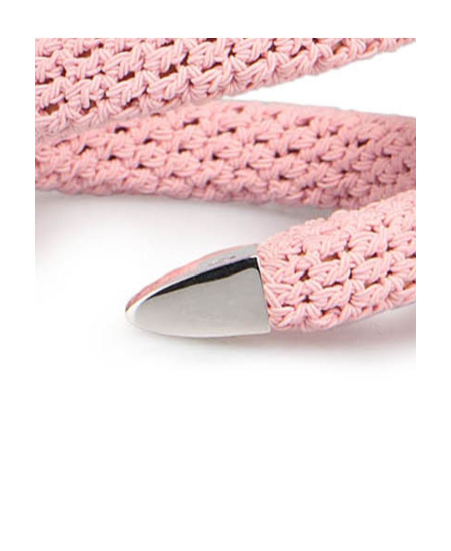 Bottega Veneta Spiral Bracelet In Pink