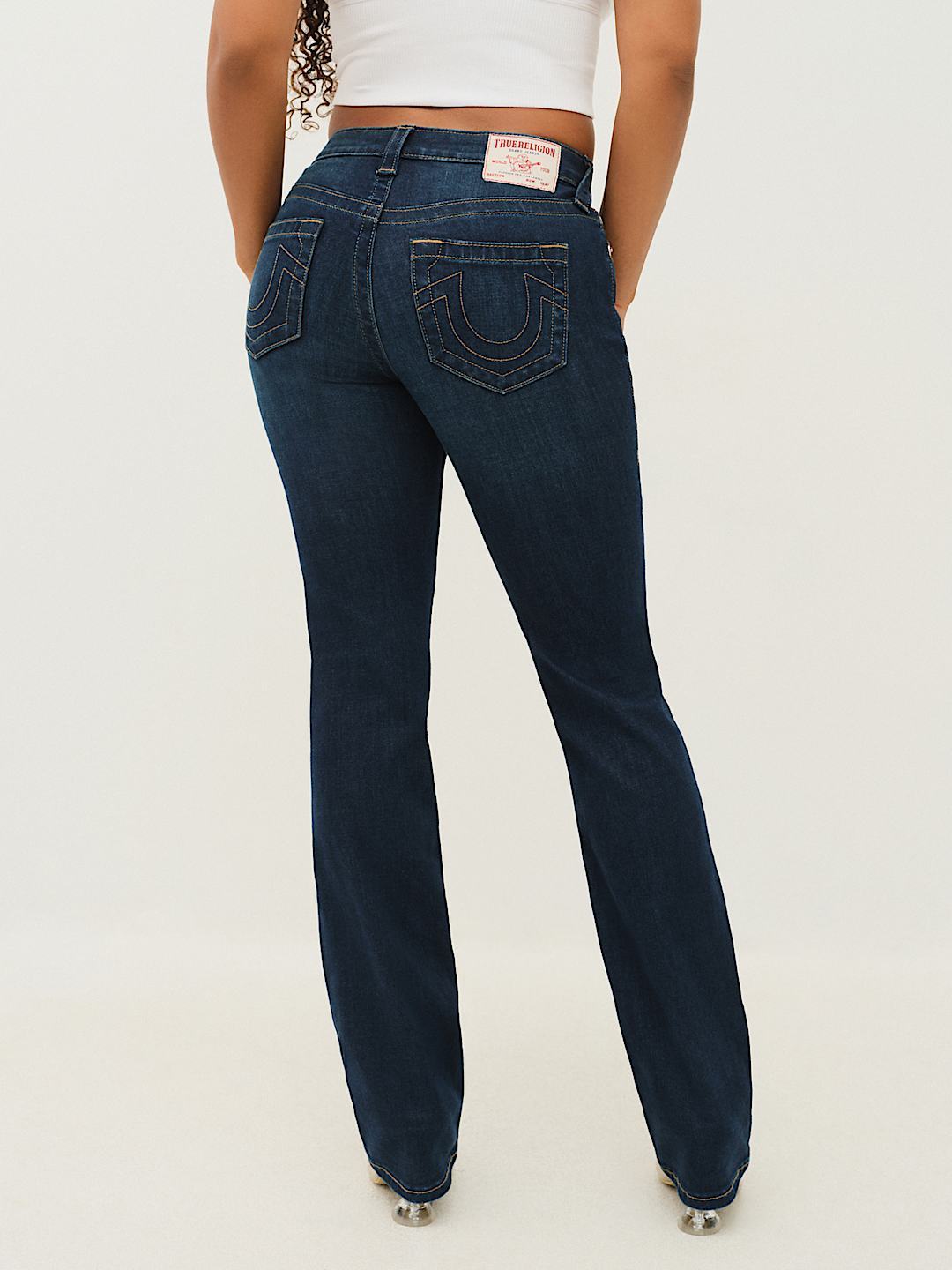 TRUE RELIGION BILLIE MID RISE STRAIGHT JEAN