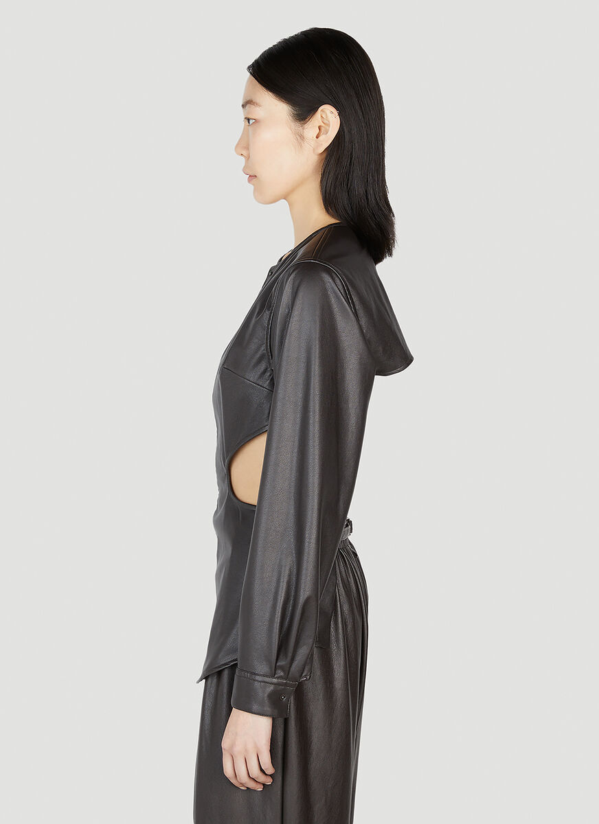 Shop Issey Miyake Figure Long-sleeved Top In Black