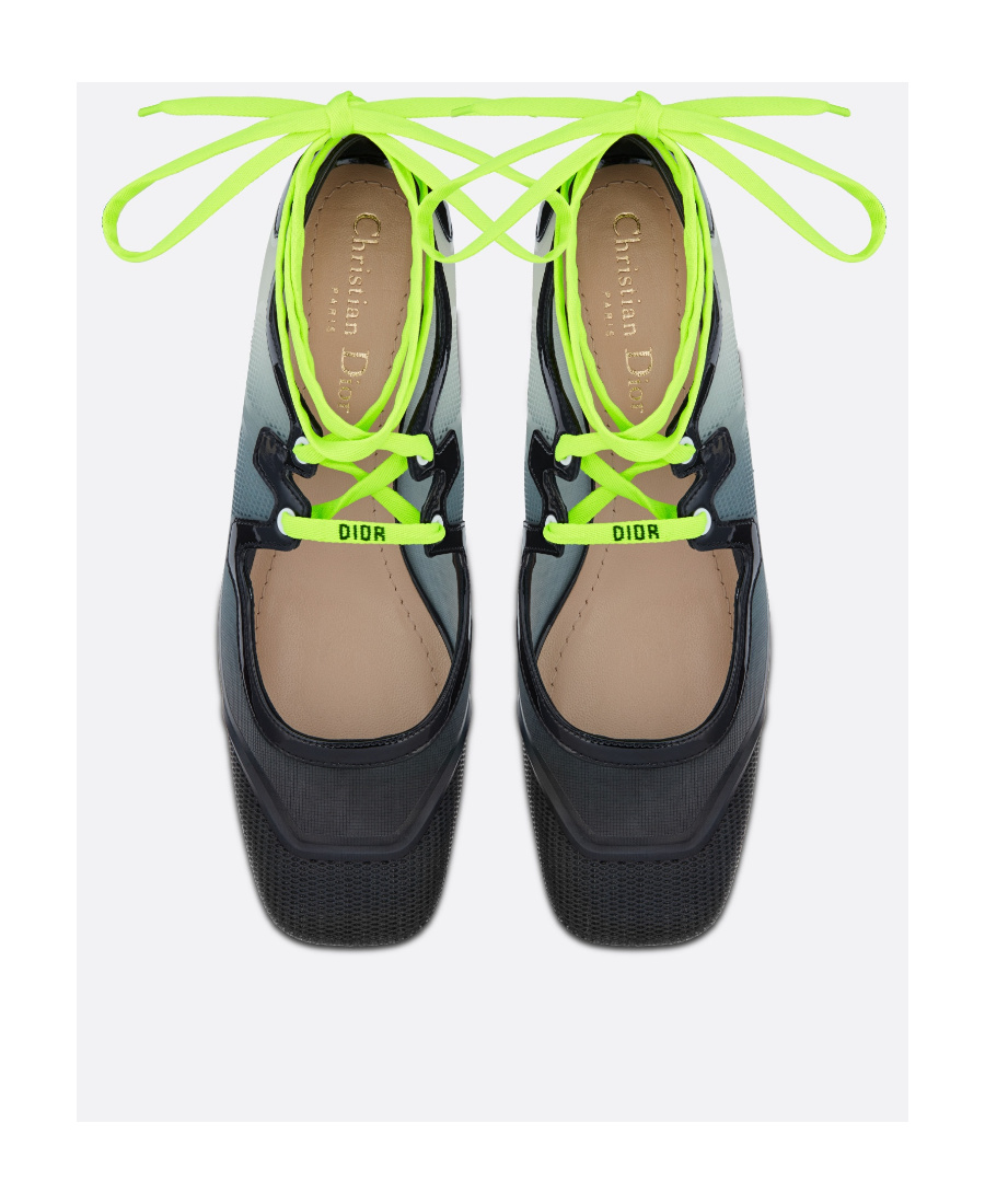 Dior D-mension Lace-up High Heels In Gray