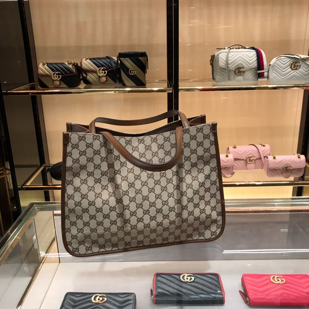 Gucci 1955 Horsebit Tote Bag In Nude