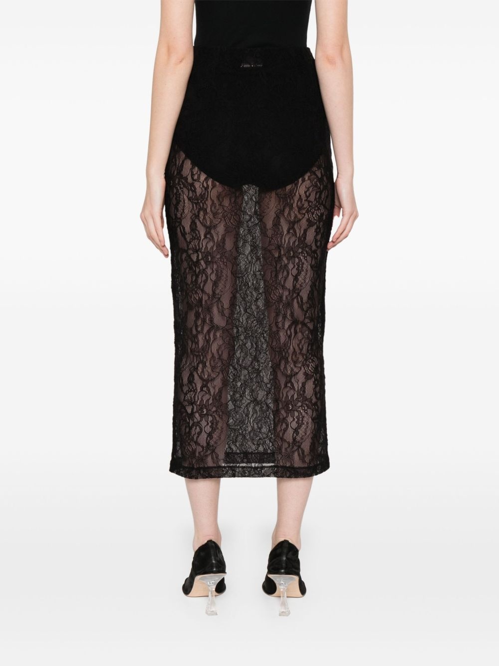 Wardrobe.nyc Lace Midi Skirt