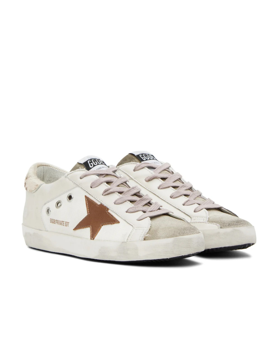 Golden Goose Super-star Low-top Casual Shoes In White