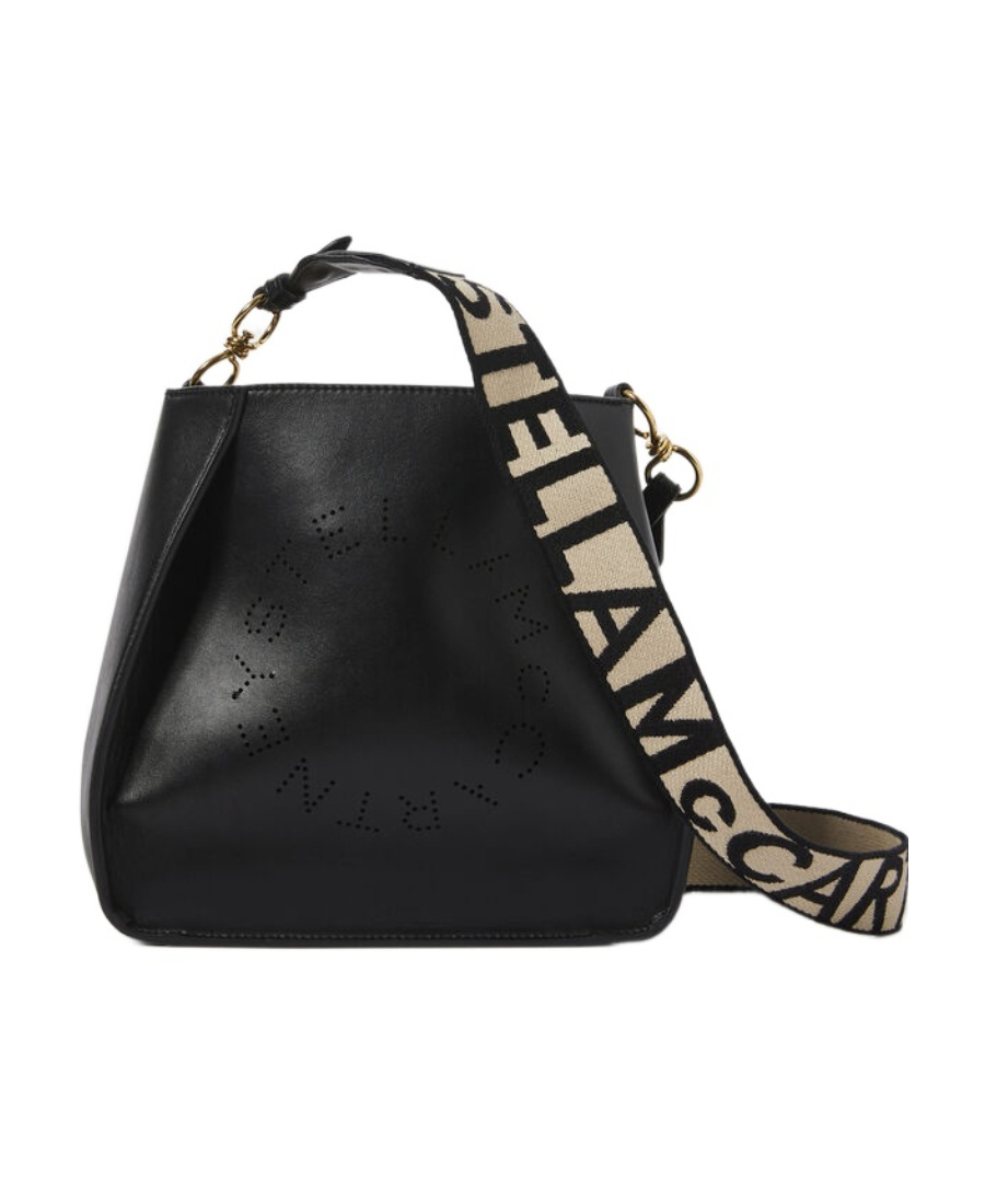 Stella Mccartney Stella Logo Shoulder Bag In Black