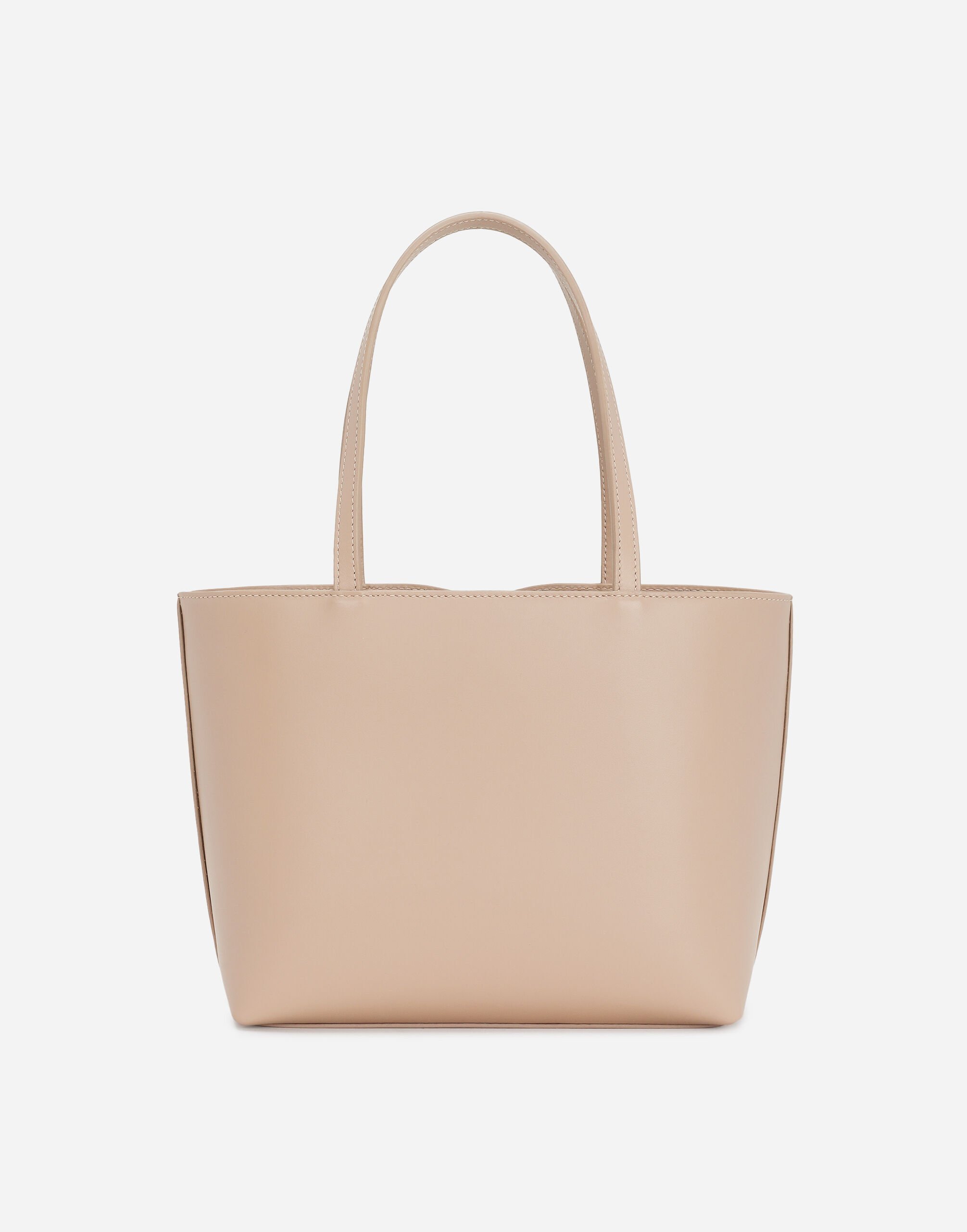 Dolce & Gabbana Small Dg Logo Shopper Bag In Nude