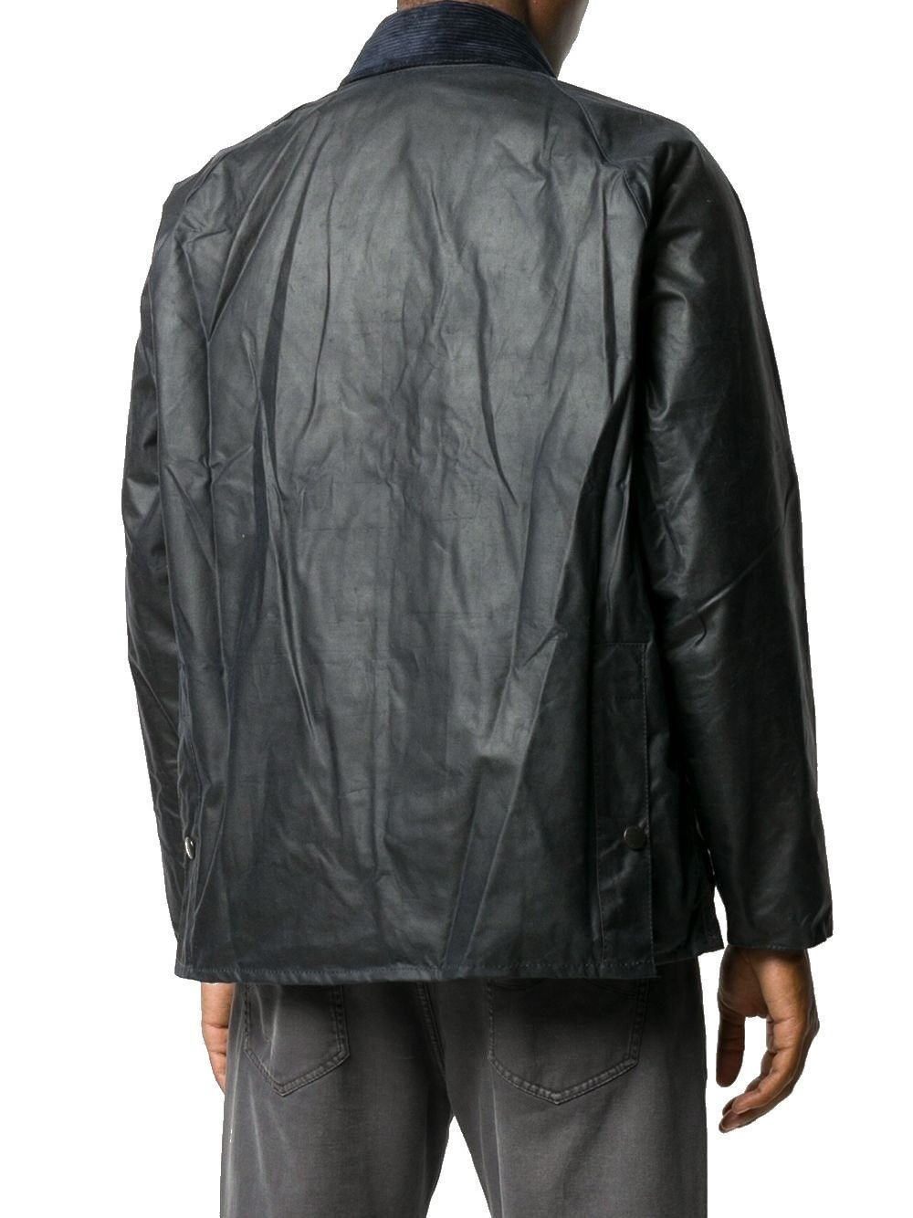 Barbour Bedale Waxed Cotton Jacket In Black
