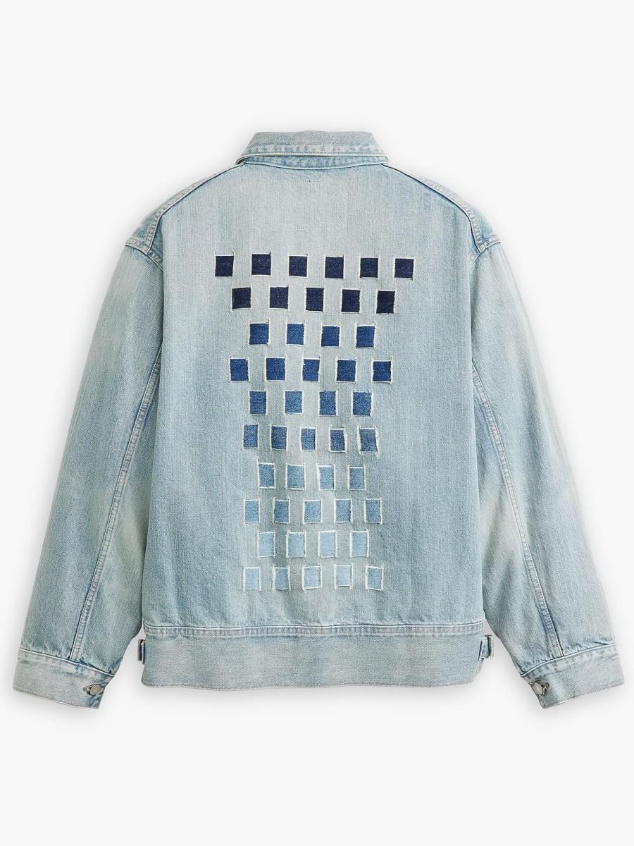 Levi's Lapel Denim Jacket In Gray