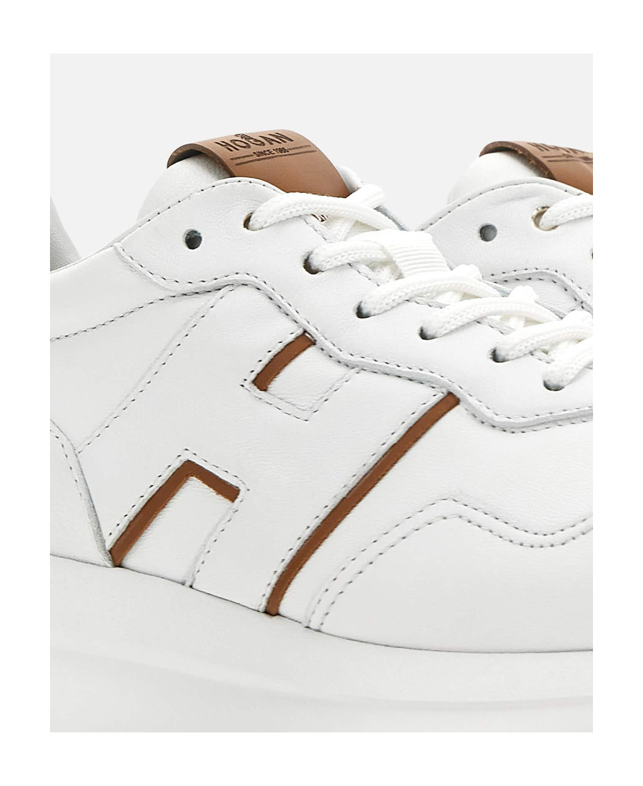 Hogan Smooth Leather Sneakers In White