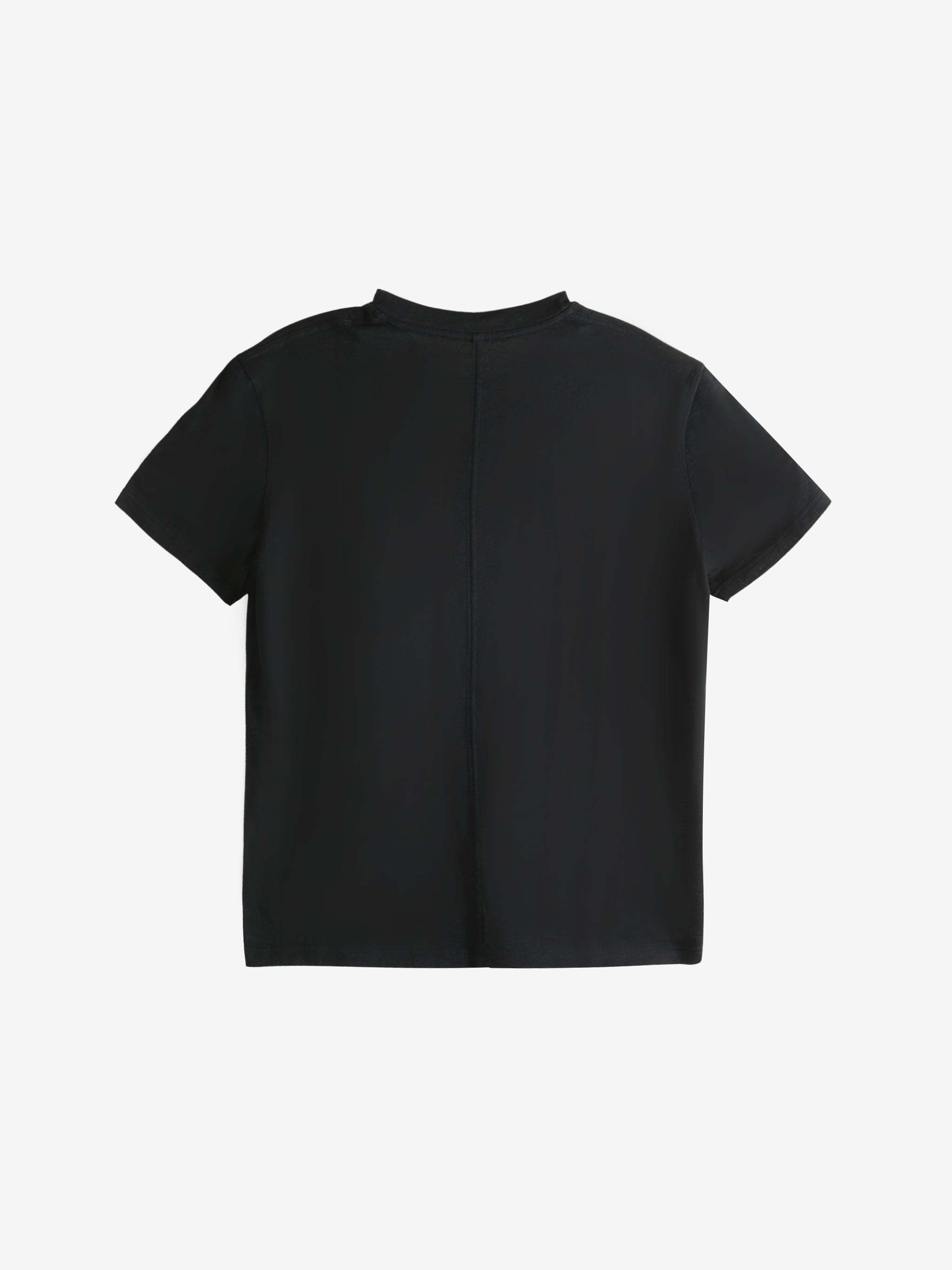 The Row Calibi Silk Blend Crew Neck T-shirt In Black