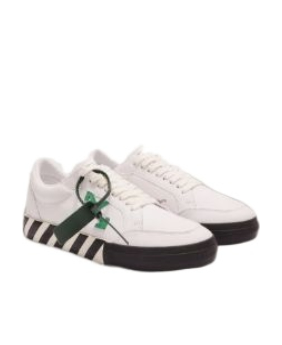 Off-white Vulcanized Arrows-motif Canvas Low-top Trainer In White