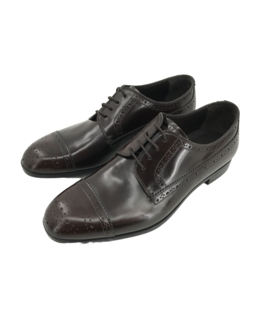 Emporio Armani Logo Business Casual Shoes In Black