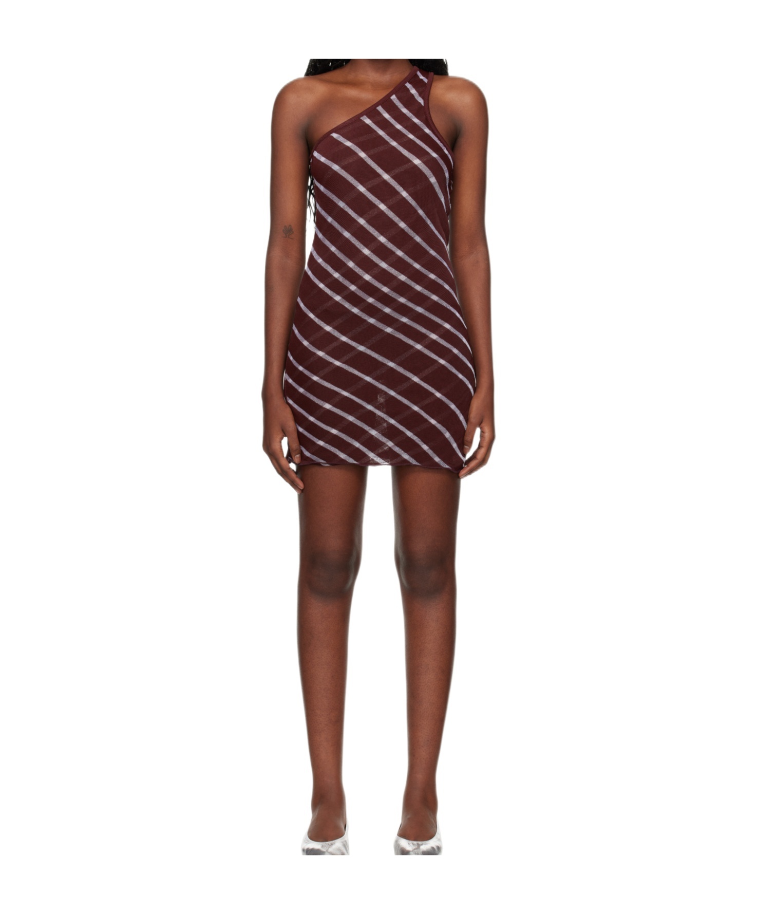 Gimaguas Burgundy Irina Minidress In Brown
