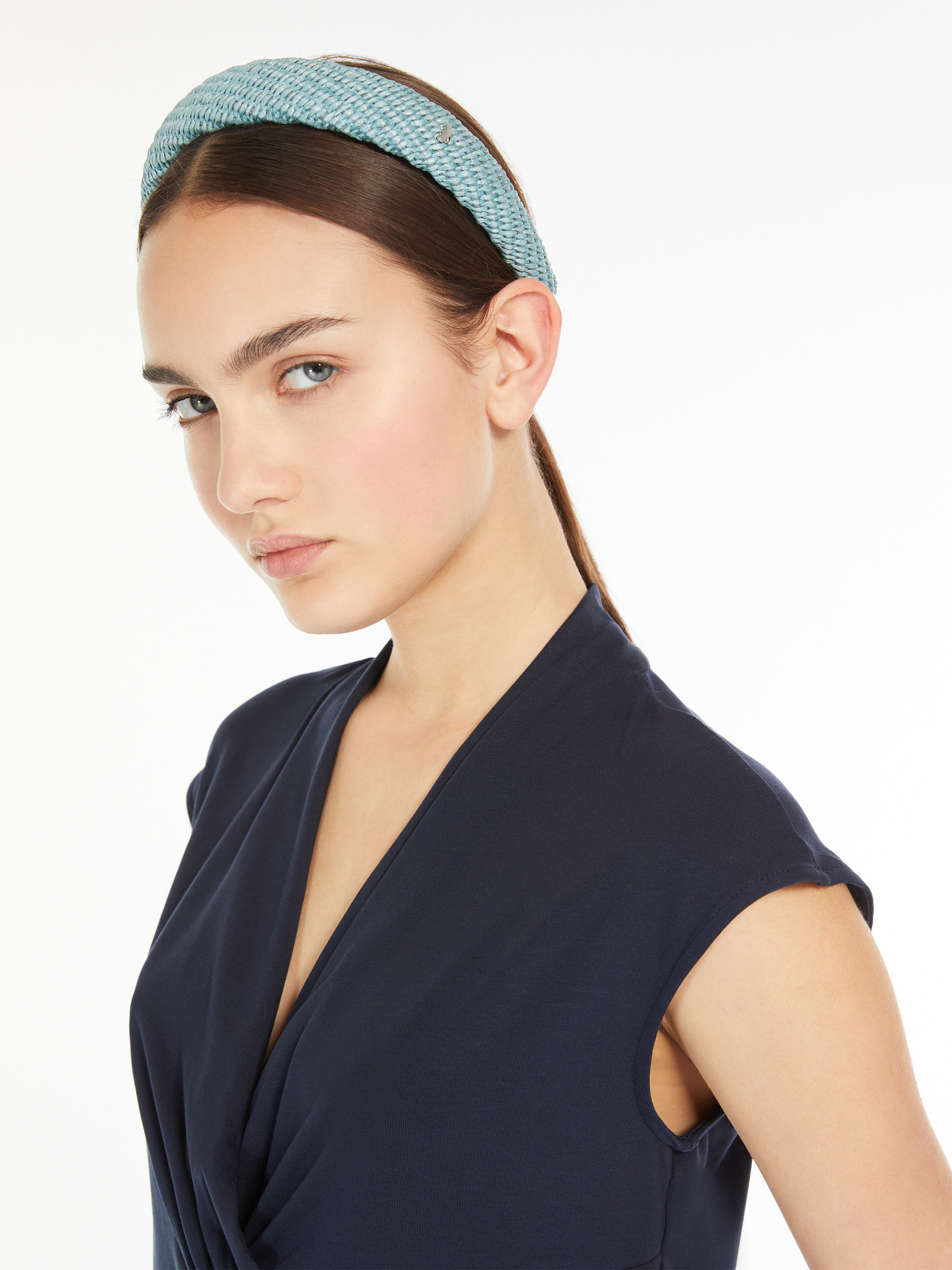 Shop Weekend Max Mara Butterfly Logo Headband In Green