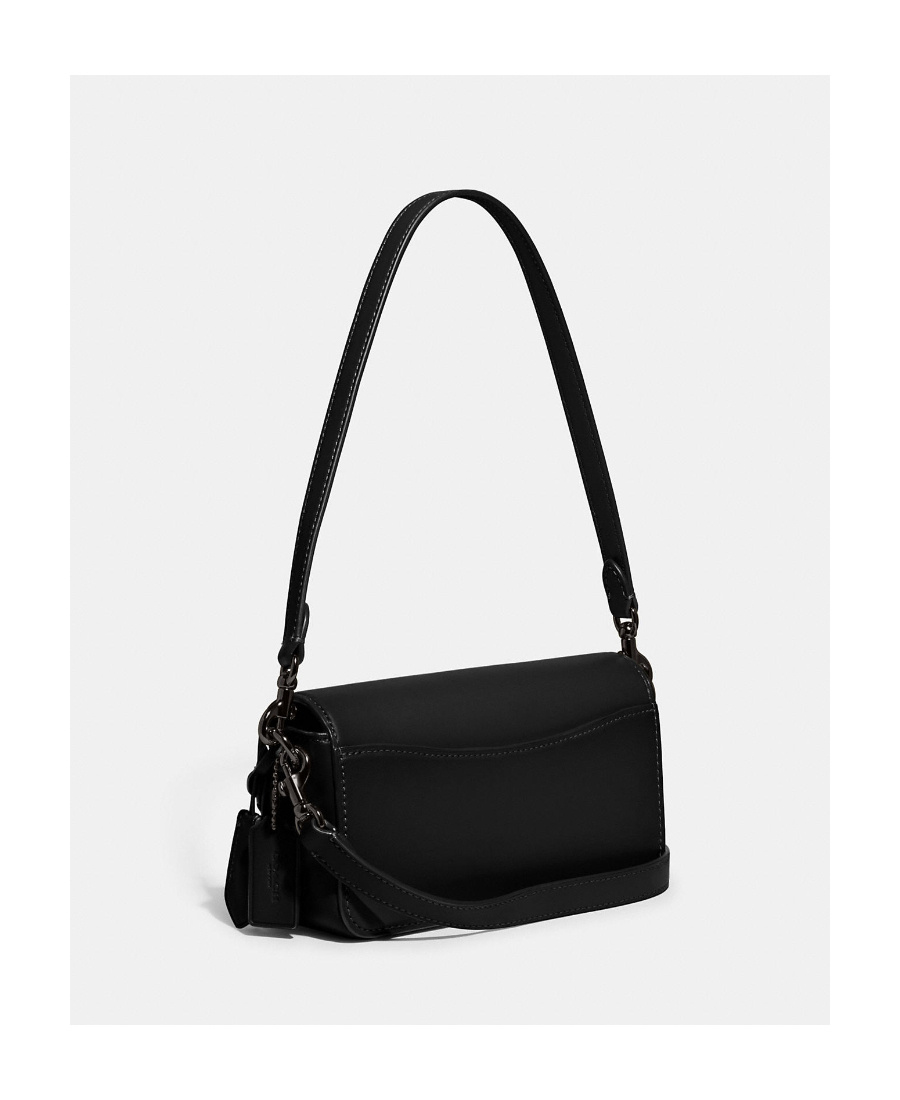 Coach Logo-plaque Leather Tote Bag In Black