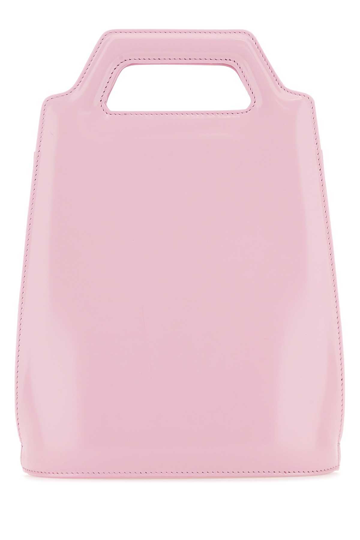 Shop Ferragamo Salvatore Wanda Mini Top Handle Bag In Pink