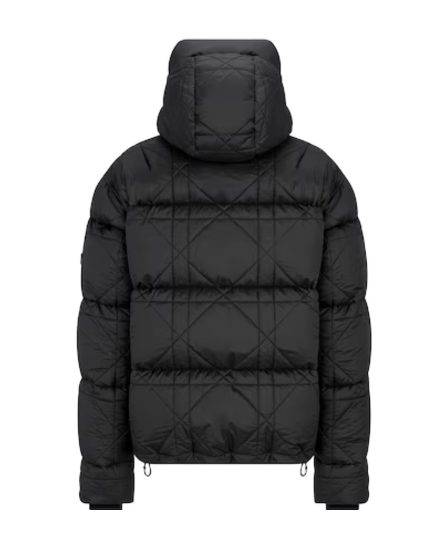 Dior Homme Cannage Puffer Jacket In Black
