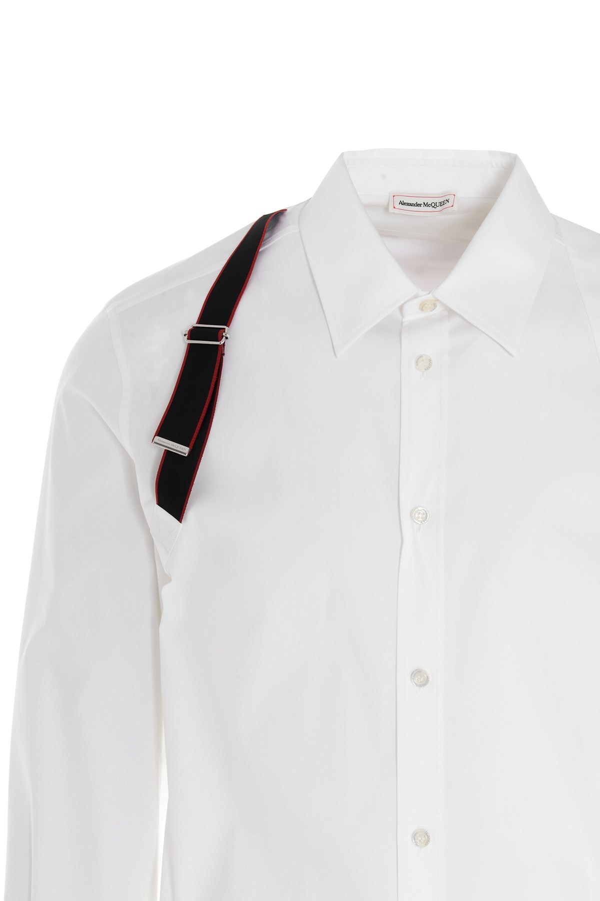 Alexander Mcqueen Signature Harness Shirt In Black