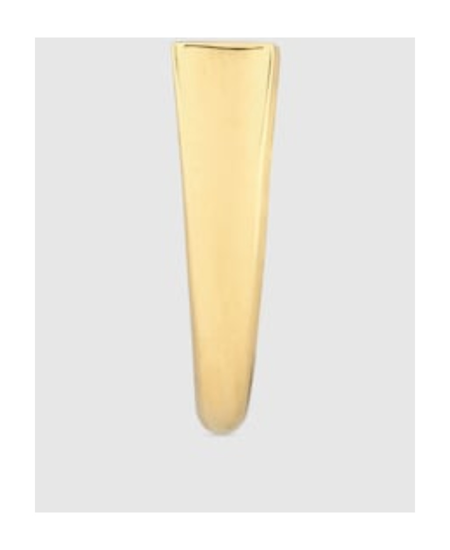 Gucci Logo-lettering Polished-finish Ring In Yellow