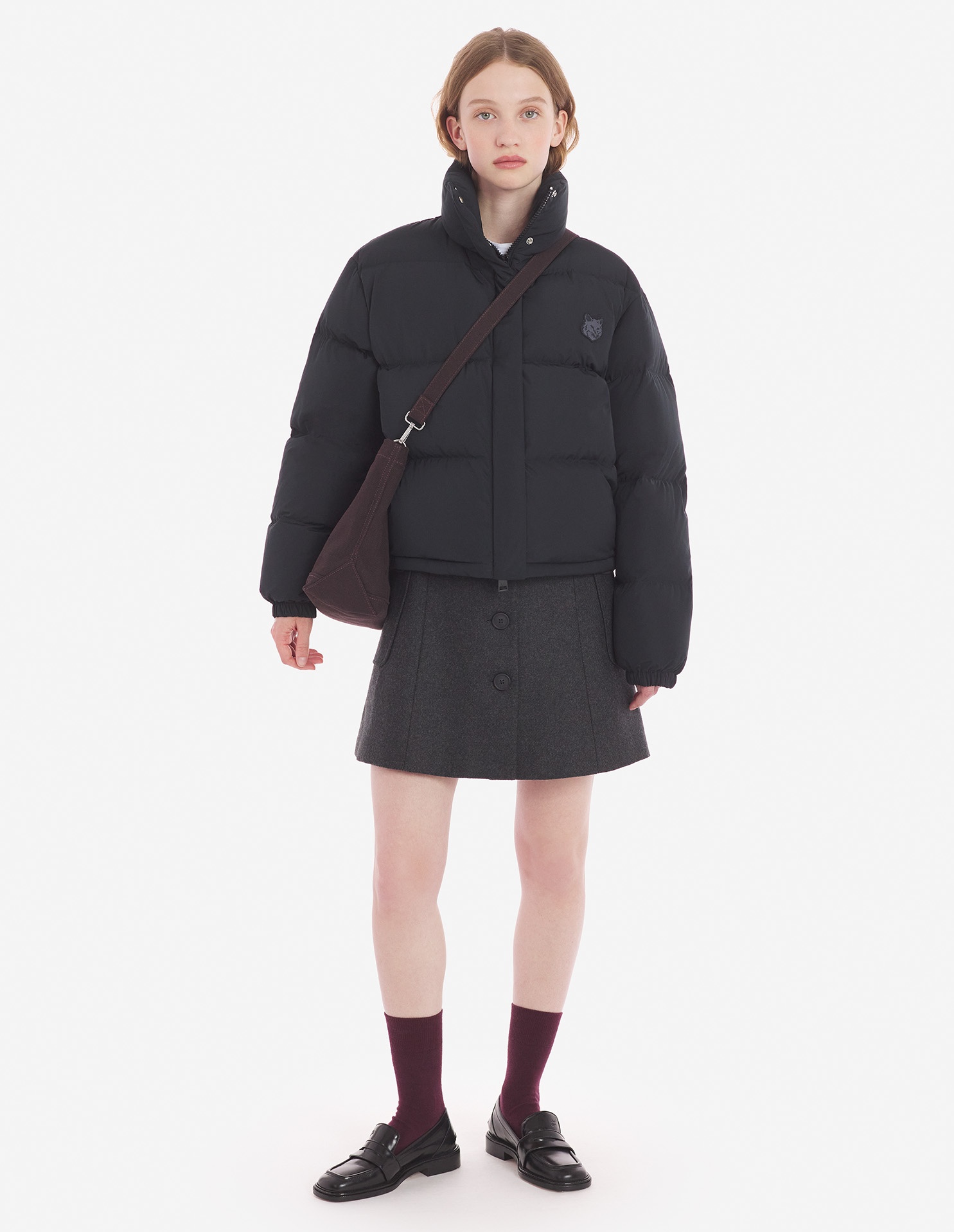 MAISON KITSUNÉ FOX-PATCH PUFFER JACKET