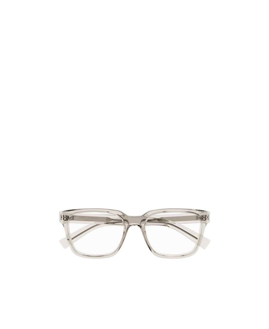Saint Laurent Transparent Rectangle-frame Glasses In White