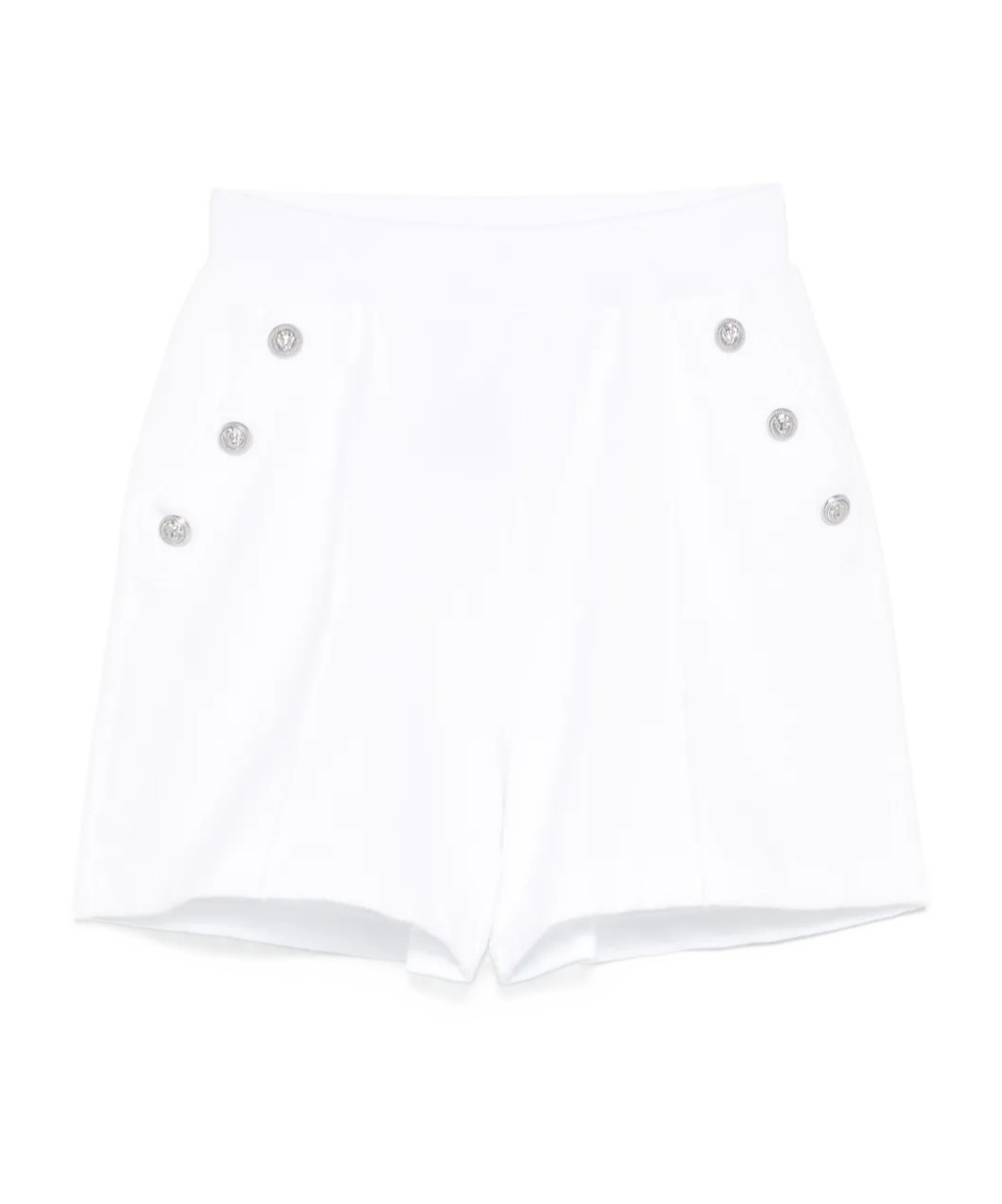Balmain Cotton Shorts In White