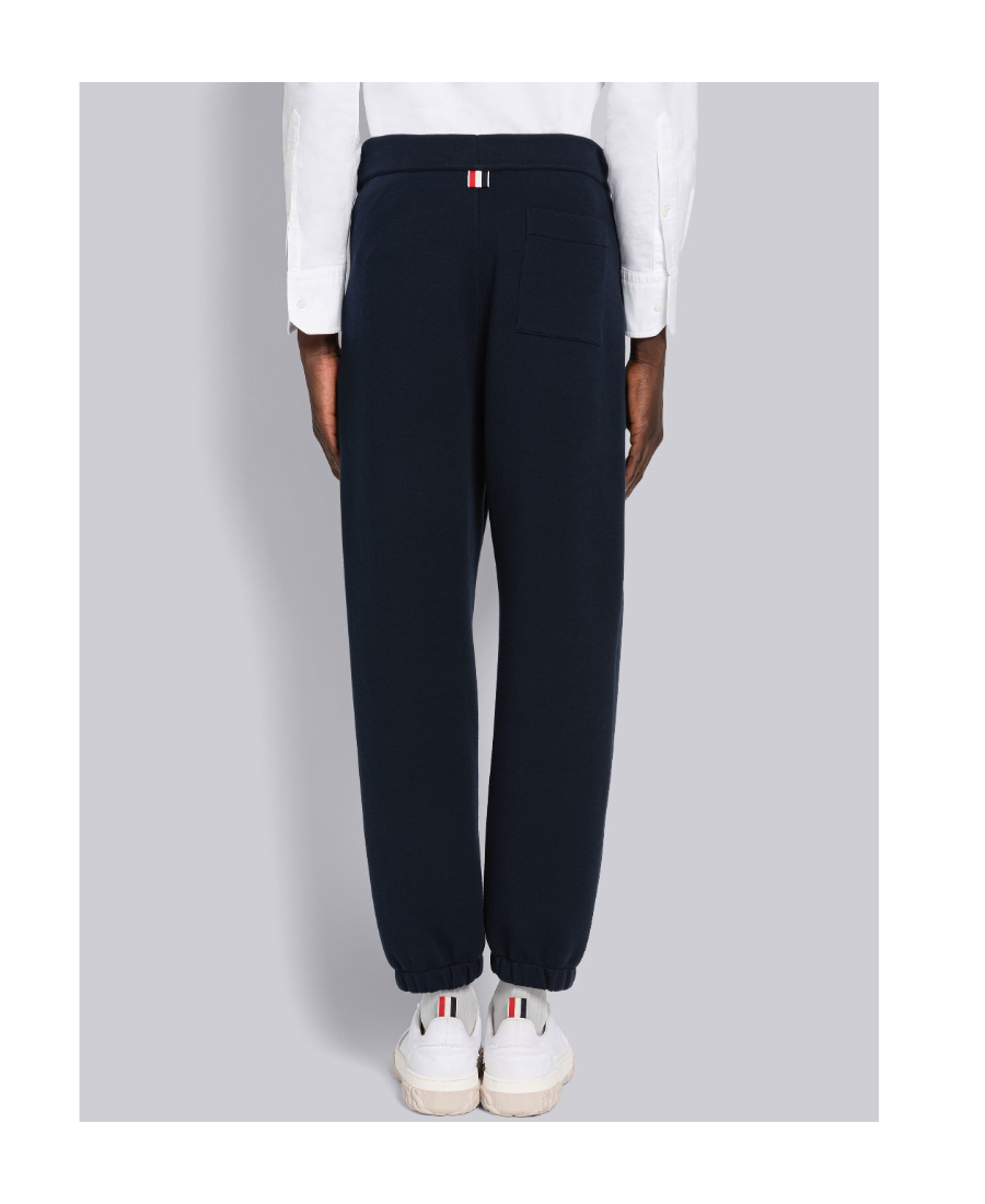 Thom Browne Straight-leg Technical-cotton Track Pants In Black